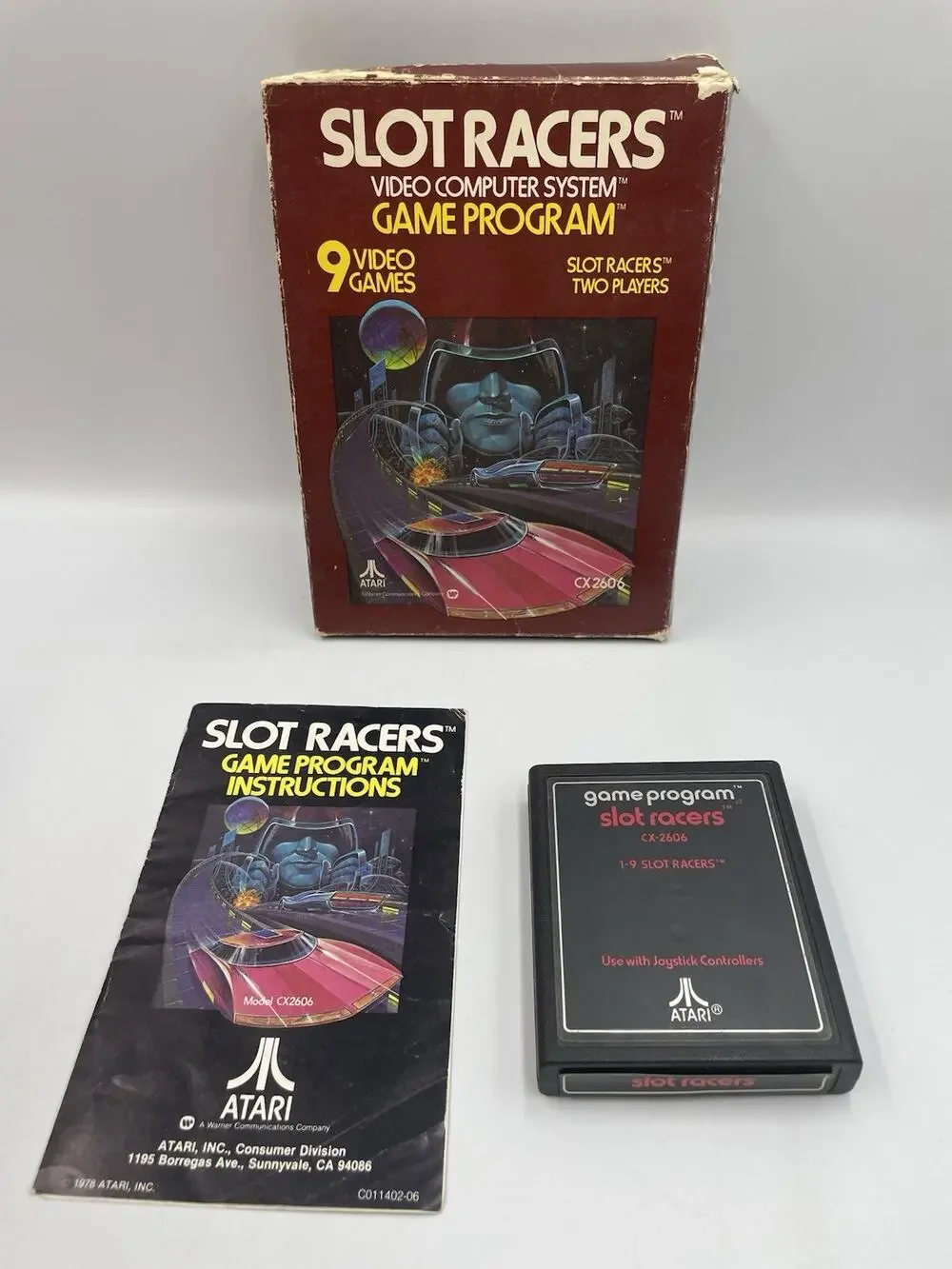Slot Racers Atari 2600 1978 - CIB - Tested